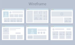 Here is an example of a wireframe. 